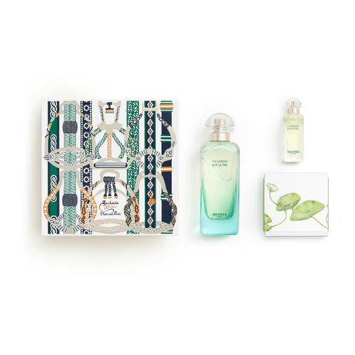 Hermès Un Jardin Sur Le Nil Geschenkset 100 ml Eau de Toilette 7.5 ml Eau de Toilette und Seife