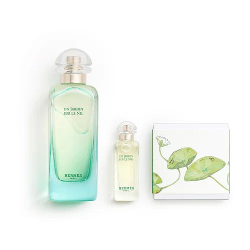 Hermès Un Jardin Sur Le Nil Geschenkset 100 ml Eau de Toilette 7.5 ml Eau de Toilette und Seife