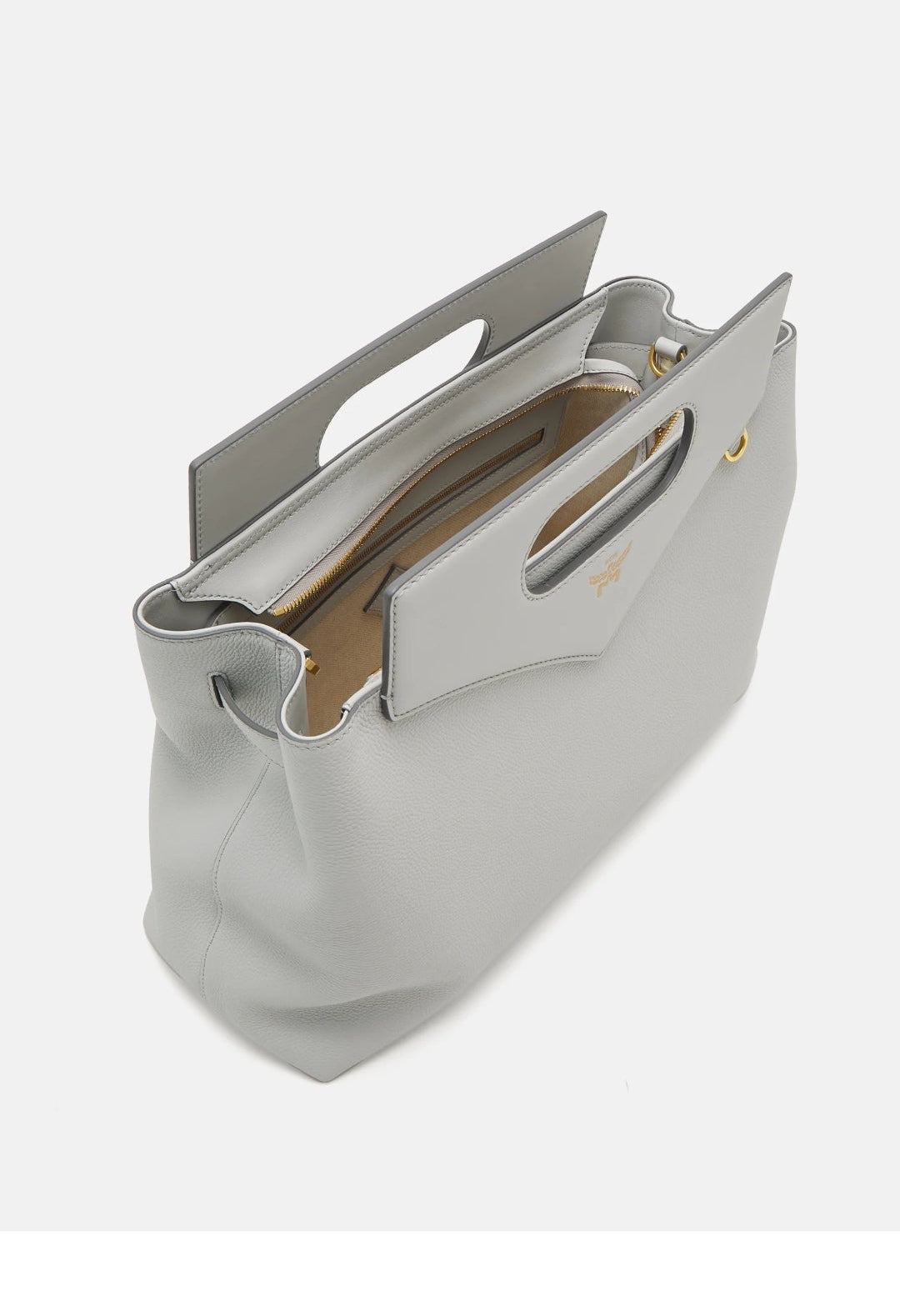 McM Soft Diamond Shoudelbag in Embossed Leder