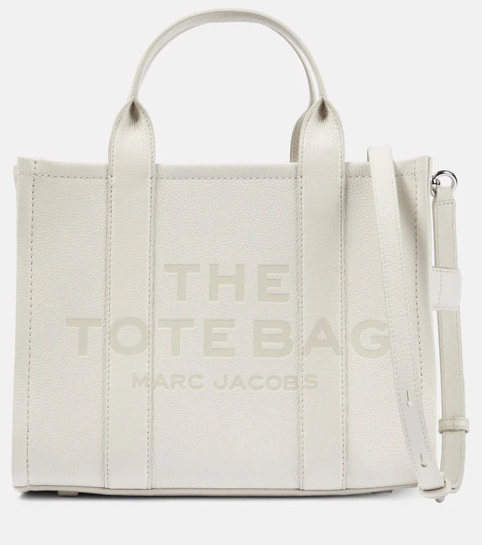 Marc Jacobs The Tote Bag Medium Cotton Silber