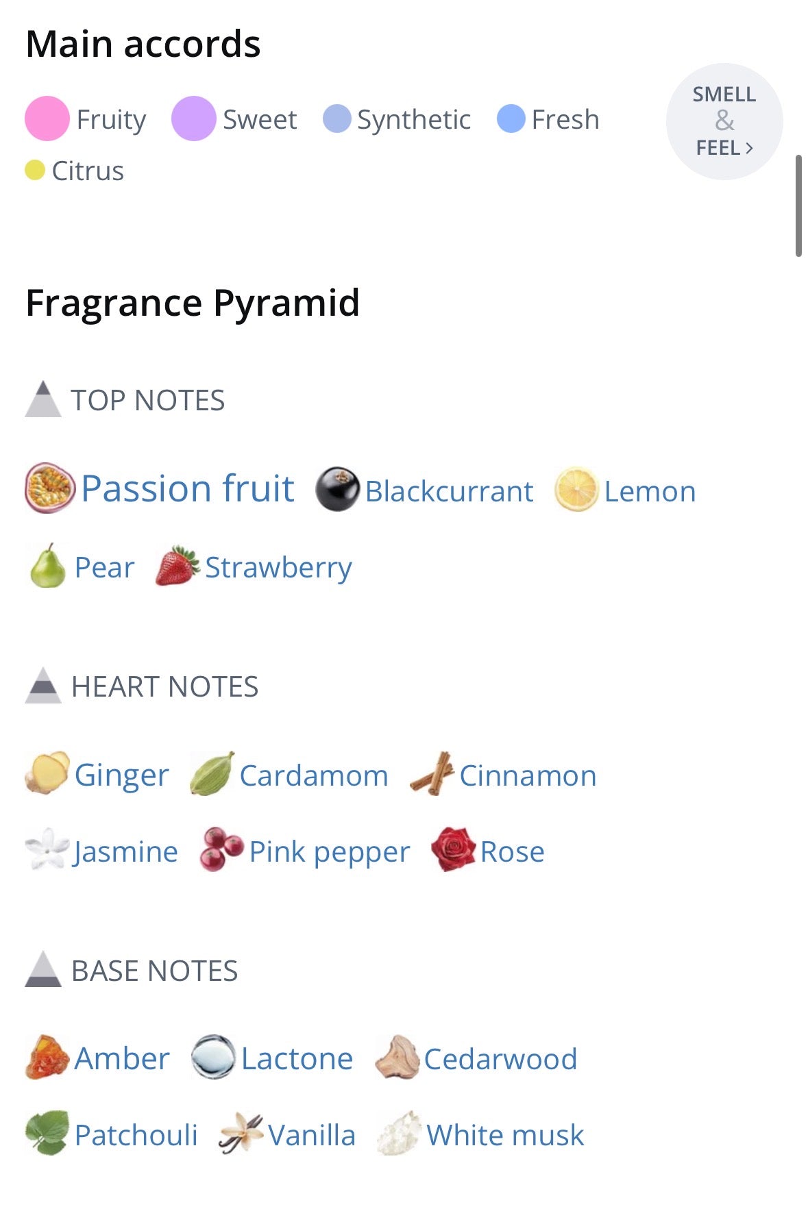 New note Cocktail Maracuja