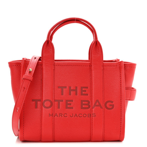 Marc Jacobs Shopper THE SMALL TOTE BAG LEATHER True Red